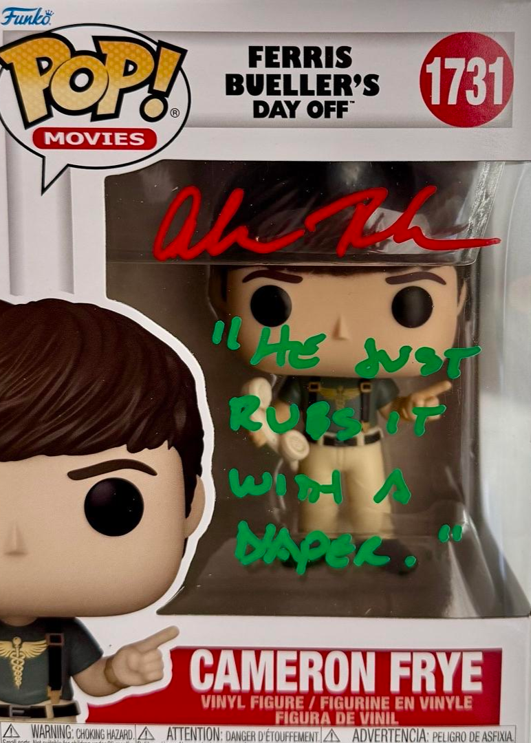 Alan Ruck Signed Funko Pop #1731 "Cameron Frye" (Ferris Bueller) w/ Long Quote - JSA COA #03